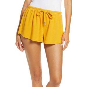 Honeydew Fool for Fall Women's Tie Waist Shorts, Size Small - Yellow NWT